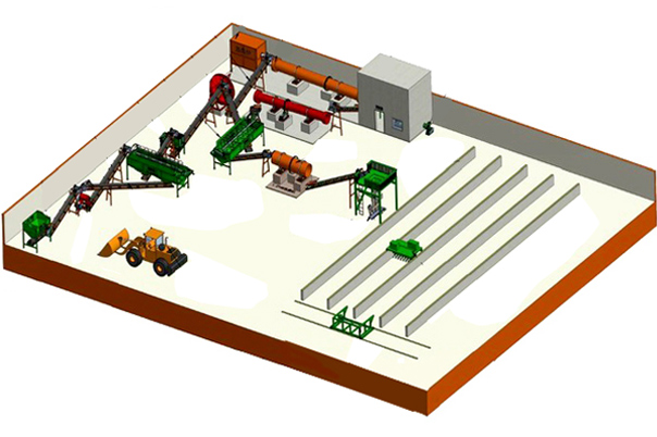 雞糞有機(jī)肥顆粒生產(chǎn)線(xiàn)